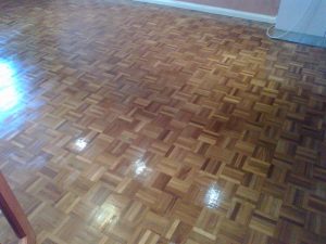 Varnished floor
