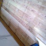 Wood floors sanded, gap filled