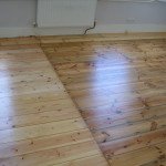 Floors finished with satin finish