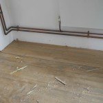 Beech strip floors repairing