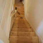 Staircase sanded