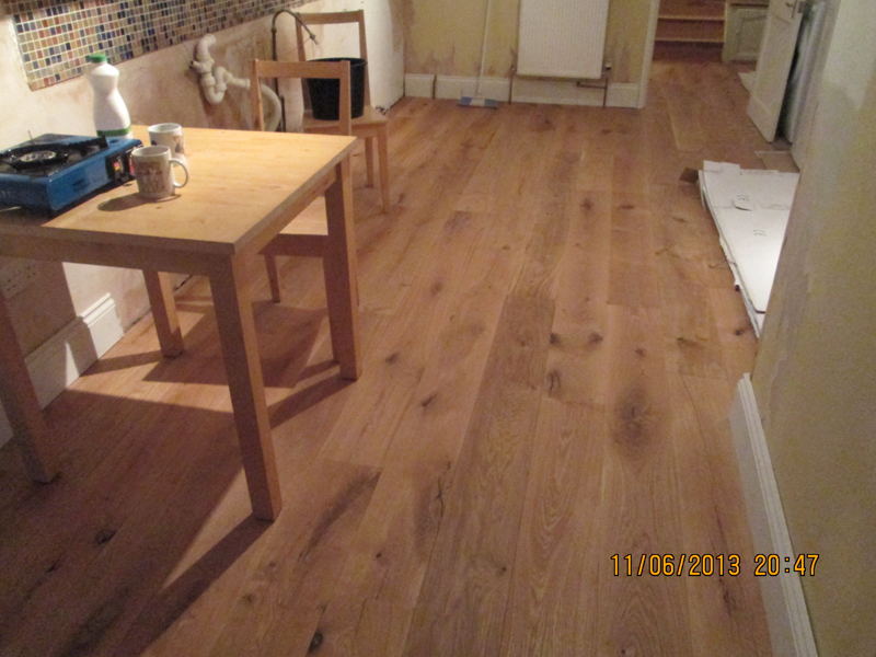 Flooring and skirting fitted