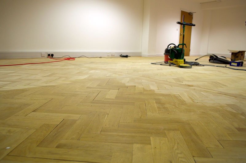 Floor renovation in progress