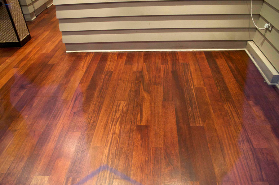 Floors stained English Oak and lacquered