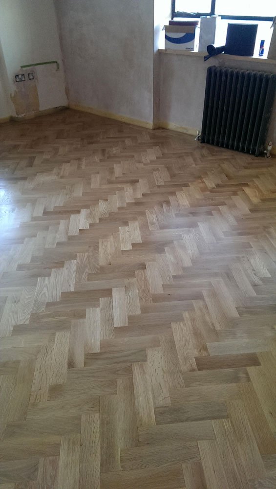 Oak parquet laying Stockwell
